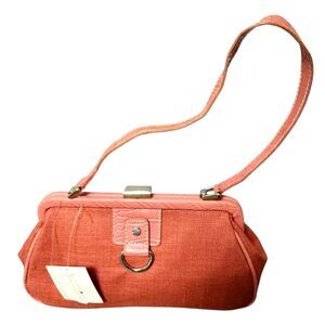 Tommy Hilfiger NWT Y2K Mixed Business Coral Mini Pocketbook Handbag